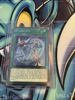 Yugioh Invocation RA04-EN281 1st Edition Platinum Secret Rare NM - Image 1