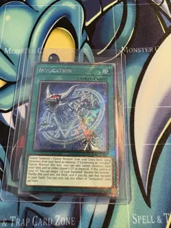 Yugioh Invocation RA04-EN281 1st Edition Platinum Secret Rare NM - Image 2