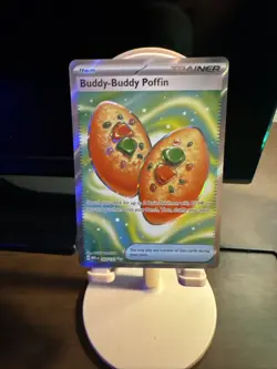 Buddy Buddy Poffin 167/132 Mega Evolution Secret Rare Pokemon Card NM In Hand - Image 1