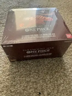 One Piece TCG: OP-02 Paramount War Booster Box, Sealed,English. Damaged box - Image 2