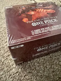 One Piece TCG: OP-02 Paramount War Booster Box, Sealed,English. Damaged box - Image 3