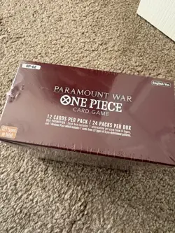 One Piece TCG: OP-02 Paramount War Booster Box, Sealed,English. Damaged box - Image 5