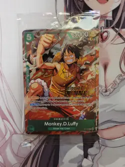 One Piece Monkey D Luffy OP16 Pre-Release Event Winner Sealed - Image 1