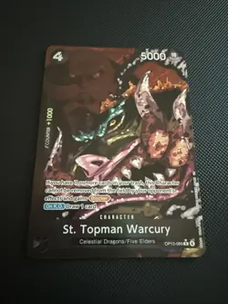 Bandai One Piece St. Topman Warcury OP13-089 Carrying on His Will SR Foil - Image 2