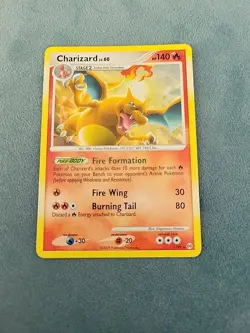 2009 Pokemon TCG Charizard Platinum Arceus CRACKED ICE Holo Card 1/99 - Image 1