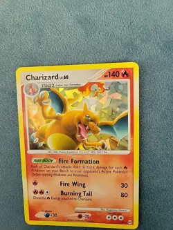 2009 Pokemon TCG Charizard Platinum Arceus CRACKED ICE Holo Card 1/99 - Image 2