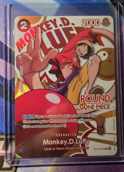 ROUND 1 ONE PIECE PROMO MONKEY D LUFFY OP16-095 ENGLISH | ROUND ONE ONE PIECE - Image 1