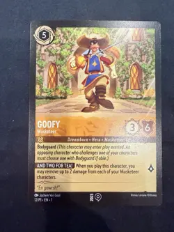 Disney Lorcana Goofy Musketeer 2023 Gamescom Promo 12/P1 Nm - Image 3