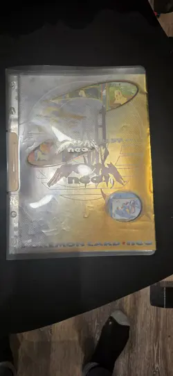1999 Pokemon Neo Genesis Series 1 Binder 9 Card Set, Japanese Holo Promo - Image 1