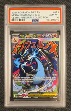 PSA 10 - Mega Charizard X ex - #023 Ultra Premium Promo Pokemon Card - Image 1
