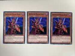 Yugioh Breaker the Magical Warrior x 3 - 1st Edition NM - Plus Free Holo Card C - Image 1