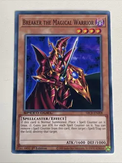 Yugioh Breaker the Magical Warrior x 3 - 1st Edition NM - Plus Free Holo Card C - Image 2