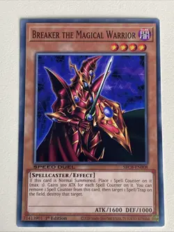 Yugioh Breaker the Magical Warrior x 3 - 1st Edition NM - Plus Free Holo Card C - Image 3