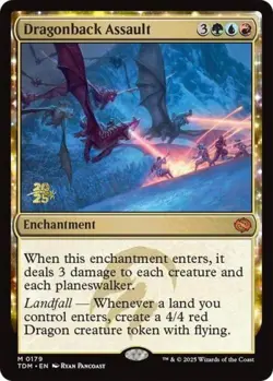 Dragonback Assault -Foil Near Mint MTG Promos: Prerelease Cards - Image 1