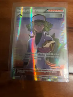 holo foil N trainer card Pokemon number 105a/124 - Image 1