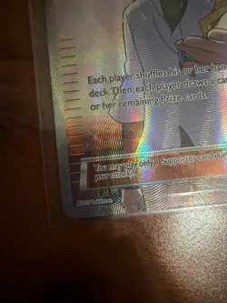 holo foil N trainer card Pokemon number 105a/124 - Image 5