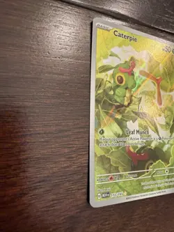 Pokemon TCG Caterpie 172/165 Scarlet & Violet 151 Holo Card NM Condition - Image 3