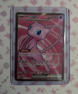 Pokemon Mew EX Ultra Rare Full Art Holo Scarlet & Violet 151 193/165 Card NM - Image 1