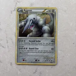 Aggron 1/102 Holo Rare Triumphant Pokemon Card - Image 1
