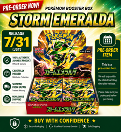 Storm Emeralda Booster Box Japanese w/Shrink Pokemon Card Game PSL - Image 1