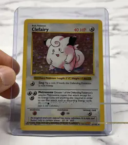 Shadowless Base Set Clefairy 5/102 Holo Rare 1999 WOTC Pokemon Card - Image 2