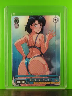 MERCURY Sailor Moon Waifu Goddess Prismatic Refractor Card CUSTOM MADE - Image 1