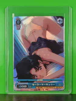 MERCURY Sailor Moon Waifu Goddess Prismatic Refractor Card CUSTOM MADE - Image 3