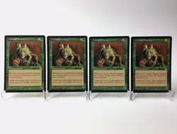 (4) MTG Lowland Basilisk Stronghold Vintage 1998 Magic: The Gathering MP - Image 1