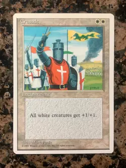 MTG Crusades x1 4th Edition NM Magic the Gathering BANNED - Image 1