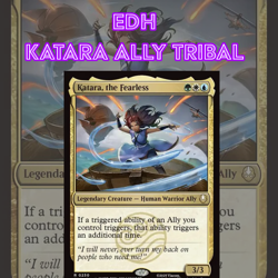 EDH - Katara Ally Tribal, MTG Commander Deck, Bracket 2, ATLA - Image 1