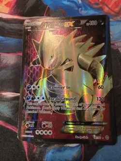 Pokemon TCG Tyranitar EX Holo Full Art Ancient Origins #91/98 Ultra Rare LP - Image 2
