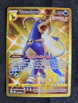 2021 Pokemon Sword & Shield Battle Styles Houndoom #179/163 Secret Rare - Image 1