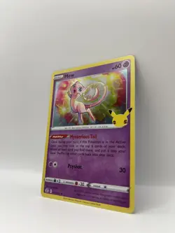 Mew CRIMPED ERROR 😱 011/025 Celebrations Holo 25th Anniversary Pokemon NM - Image 3