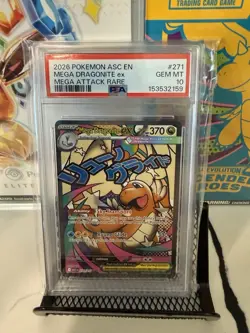 Mega Dragonite ex 271/217 - 2026 Pokemon Ascended Heroes #271 Attack Rare PSA 10 - Image 1