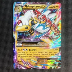 M Ampharos EX - 28/98 - Ultra Rare - Ancient Origins - Pokemon Card - LP - Image 1