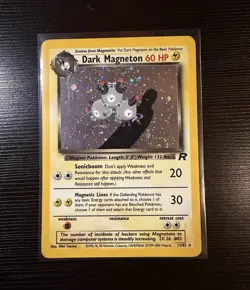 Pokemon TCG Dark Magneton 11/82 Team Rocket Holo Rare Unlimited English - Image 1