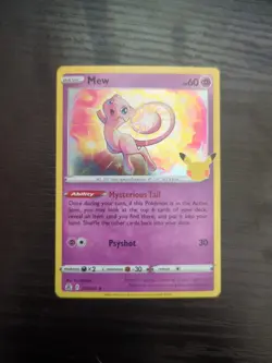Mew 011/025 Holo Rare Celebrations Pokemon Card - NM Near Mint - Image 1