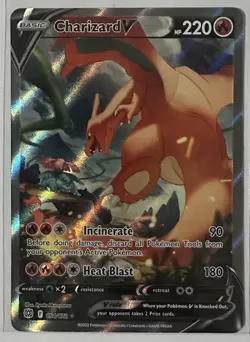 Charizard V Alternate Full Art 2022 Pokemon Sword & Shield Brilliant Stars #154 - Image 1