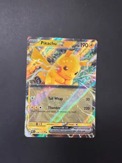Pikachu ex 028/131 Double Rare Prismatic Evolutions Pokemon Holo Lightly Played - Image 1