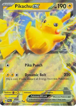 Pikachu ex 063/193 Double Rare Paldea Evolved Pokemon Holo Near Mint - Image 1
