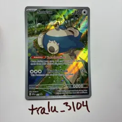 Pokemon TCG: Snorlax SVP051 Scarlet & Violet 151 ETB Full Art Promo - Image 1