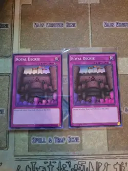 YUGIOH 2X ROYAL DECREE THSF-EN058 SUPER 1ST ED NM - Image 1