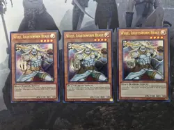 Yugioh 3x Wulf, Lightsworn Beast BLLR-EN039 Ultra Rare NM 1st Edition - Image 1