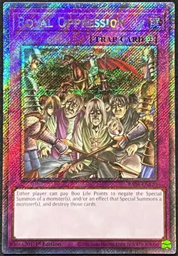 Yu-Gi-Oh! - Royal Oppression - (RA04-EN120) 1st Ed, Platinum Secret Rare, NM - Image 1