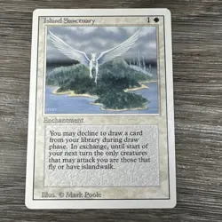 MTG Island Sanctuary - Revised (3rd Edition) Rare #25 LP - Image 1