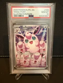 Wigglytuff #105/094 2025 Phantasmal Flames IR Pokemon TCG - PSA 10 - Image 1