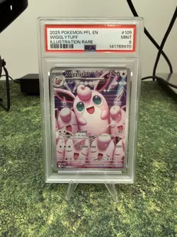 Pokemon TCG Wigglytuff 105/094 Phantasmal Flames Illustration Rare Mint PSA9 - Image 1