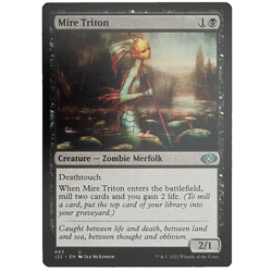 x1 Mire Triton J22 MTG M/NM Uncommon Black Creature Zombie Merfolk TCG CCG - Image 1