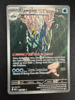 Pokemon TCG Mega Evolution Clawitzer 141/132 Illustration Rare Card Near Mint - Image 3