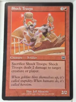 Shock Troops - Mercadian Masques - Magic the Gathering MTG Nice! - Image 1